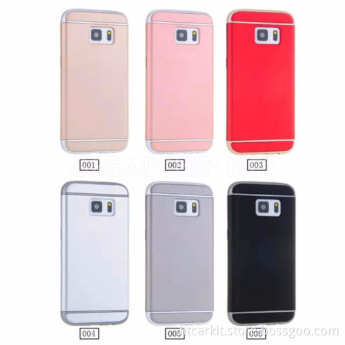 High quality 3 in 1 case pc case for samsung s7 edge case cover